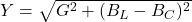  Y = \sqrt{G^2 + (B_L - B_C)^2}