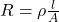 Rendered by QuickLaTeX.com R=\rho \frac lA