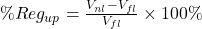 Rendered by QuickLaTeX.com \%Reg_{up} = \frac{V_{nl} - V_{fl}}{V_{fl}} \times 100\%