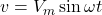 Rendered by QuickLaTeX.com v=V_m\sin{\omega t}