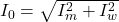 Rendered by QuickLaTeX.com I_0=\sqrt{I_m^2+I_w^2}