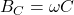 B_C = \omega C