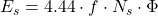 Rendered by QuickLaTeX.com E_s = 4.44 \cdot f \cdot N_s \cdot \Phi