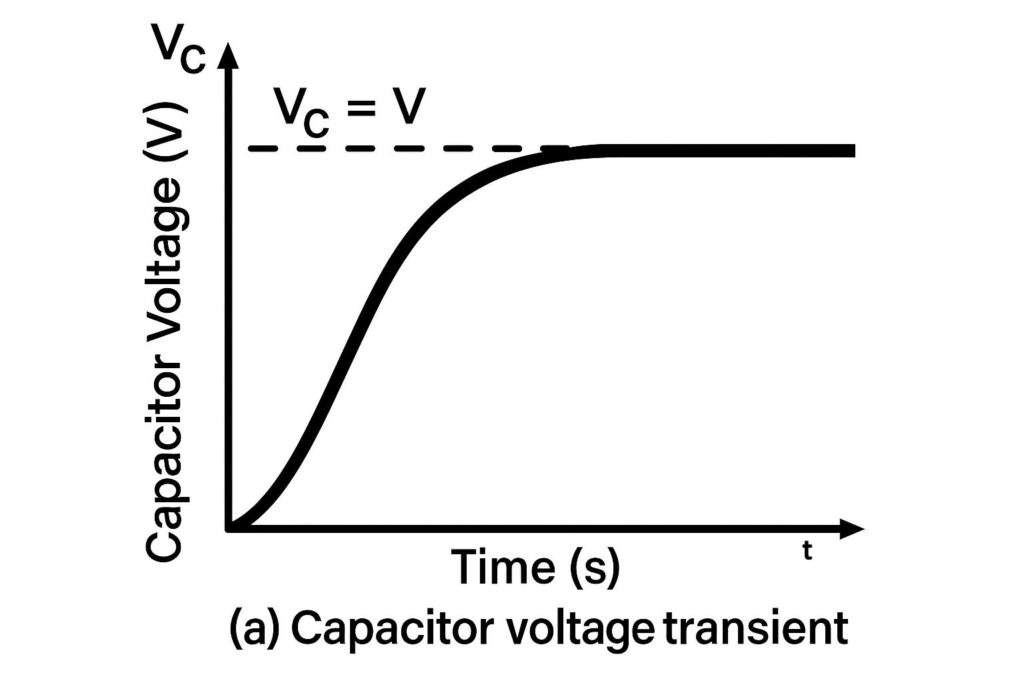 growth curve  of capacitor voltage transient