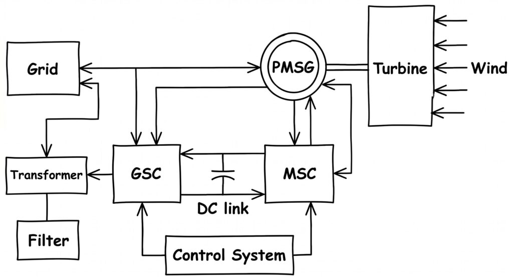 lay out of PMSG-based Wind Energy System